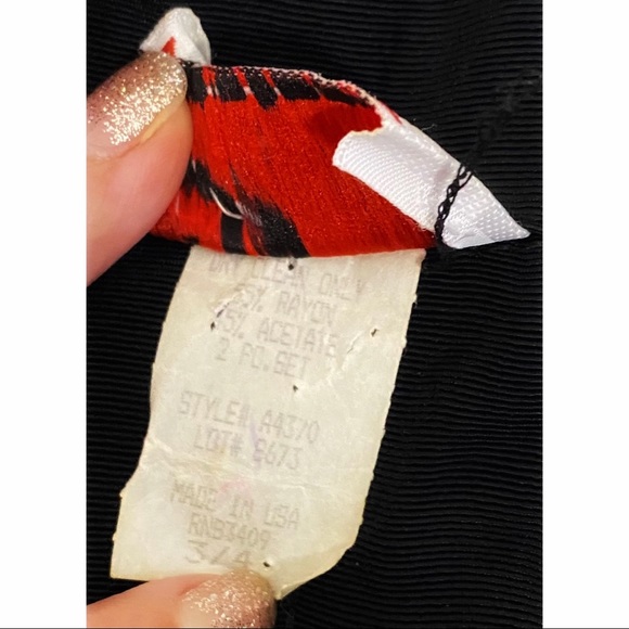 Dani Michaels Vintage 90’s Black Suit Jacket With Gold Metal Buttons, Size 3/4 - Picture 9 of 10